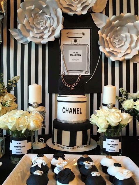 chanel birthday party theme|chanel birthday decorations.